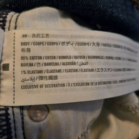 Abercrombie & Fitch Ankle Straight Jeans Size 00 24 Ultra High Rise Classic Blue - Picture 5 of 11